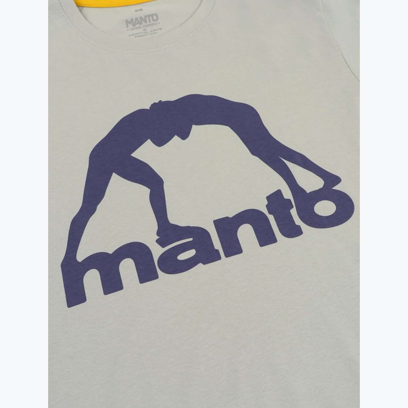 Pánske tričko MANTO Vibe 25 light grey/dark purple 2