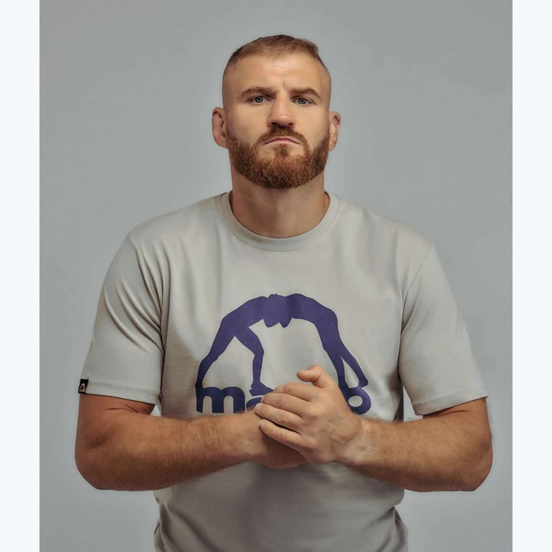Pánske tričko MANTO Vibe 25 light grey/dark purple 4