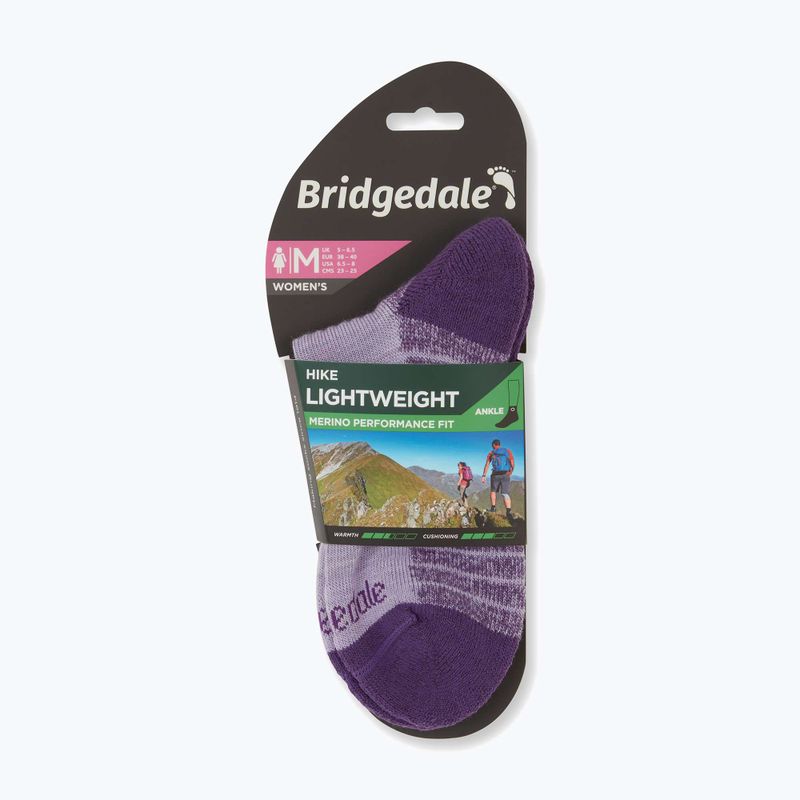 Dámske ponožky Bridgedale Hike Lightweight Performance Ankle heather/damson 3
