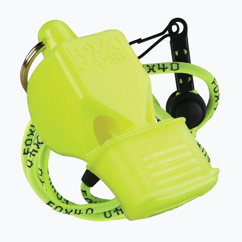 Píšťalka so šnúrkou Fox 4 Classic CMG Safety Neon Yellow 963
