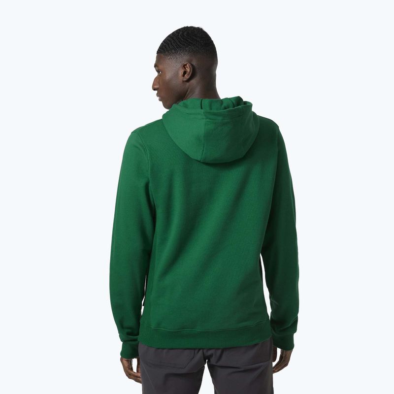 Pánska trekingová mikina Helly Hansen F2F Organic Cotton Hoodie malachite 2