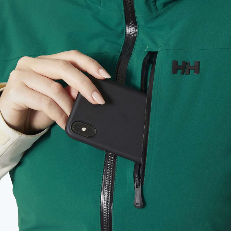 Dámska lyžiarska bunda Helly Hansen Alphelia emerald snow 3
