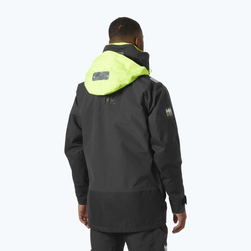 Pánska bunda do dažďa Helly Hansen Skagen Offshore ebony 2