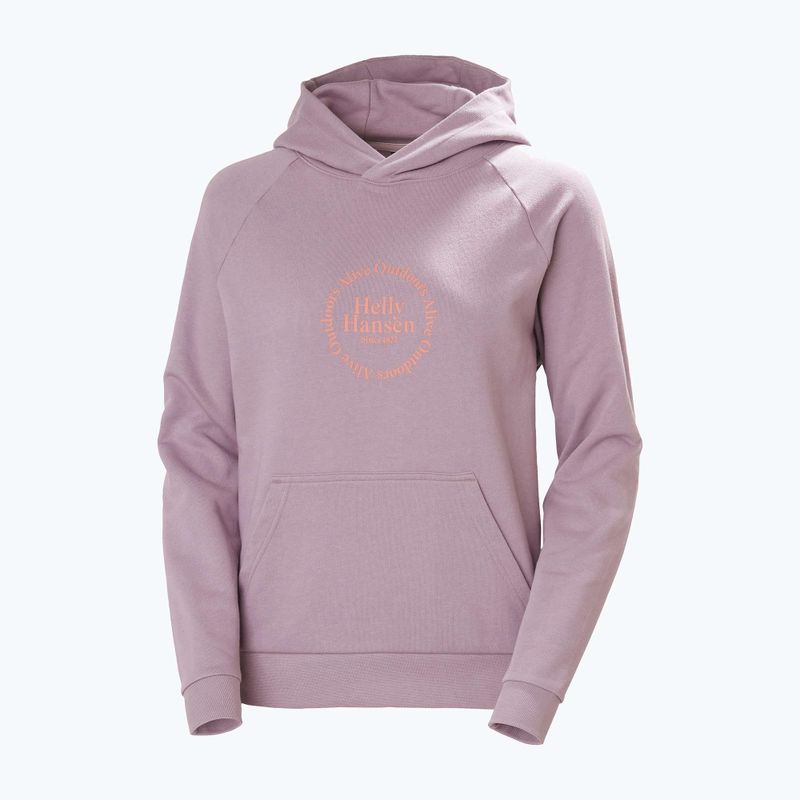 Dámska mikina Helly Hansen Core Graphic Hoodie purple clay 4