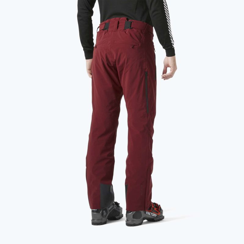 Pánske lyžiarske nohavice Helly Hansen Alpha Lifaloft mars red 2