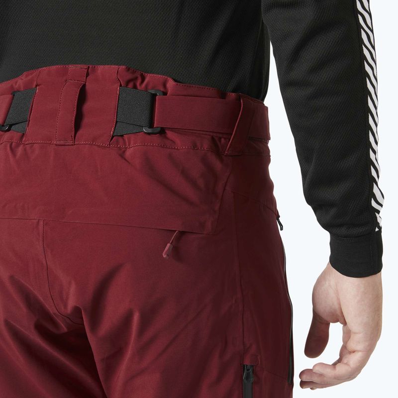 Pánske lyžiarske nohavice Helly Hansen Alpha Lifaloft mars red 4