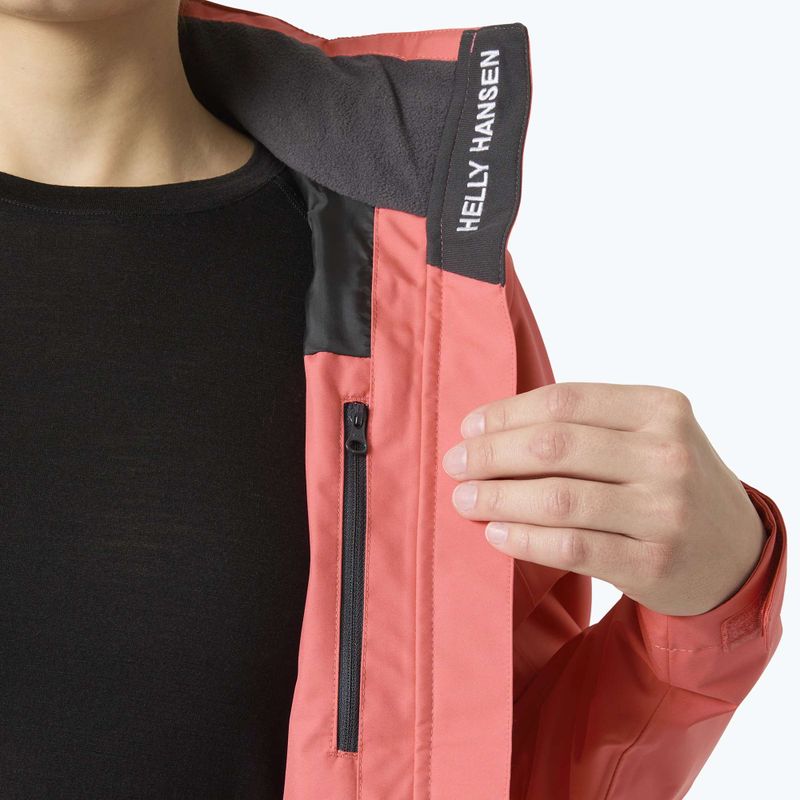 Dámska jachtárska bunda Helly Hansen Crew Hooded 2.0 sunset pink 5
