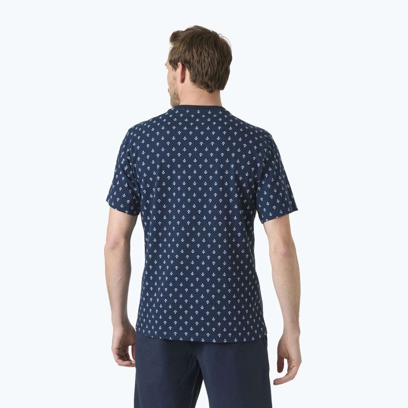 Pánske tričko Helly Hansen Hudson navy aop 2