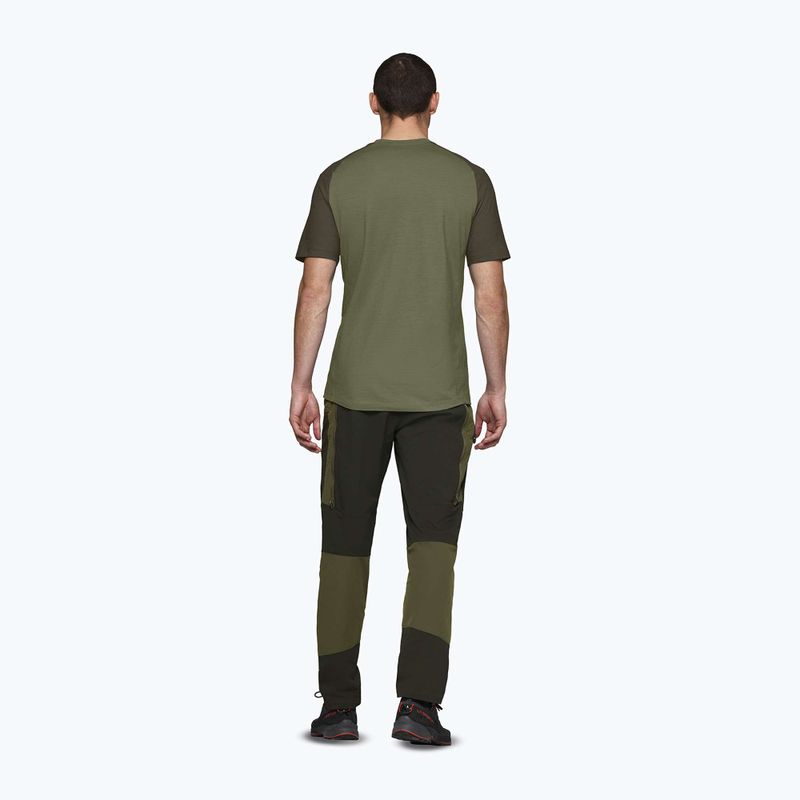 Pánske trekingové tričko NORRONA Femund PureUll loden green 3