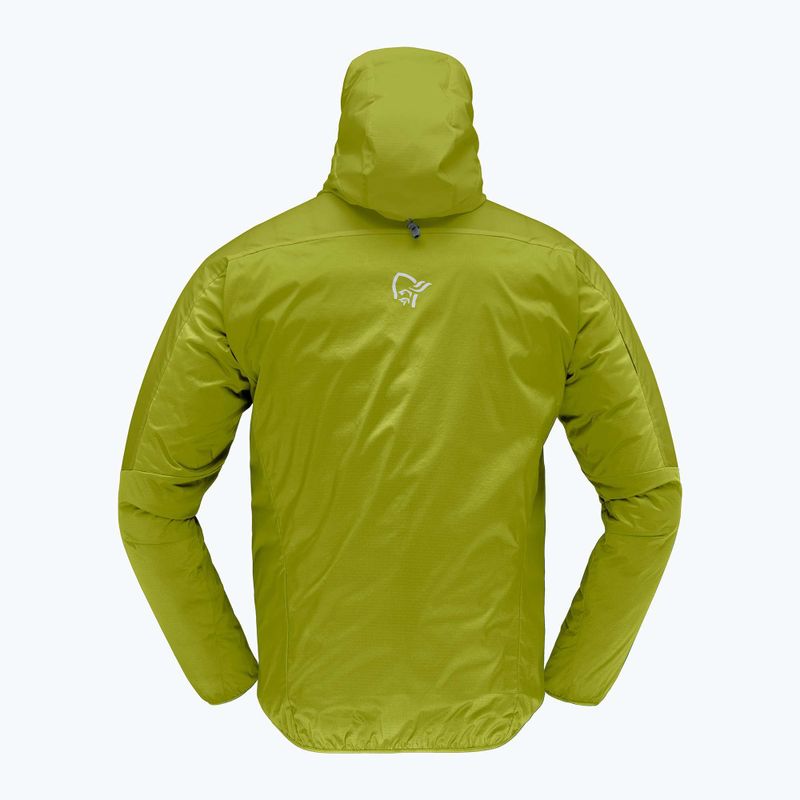Pánska vetrovka  NORRONA Faketind Aero60 Zip Hood golden lime 2