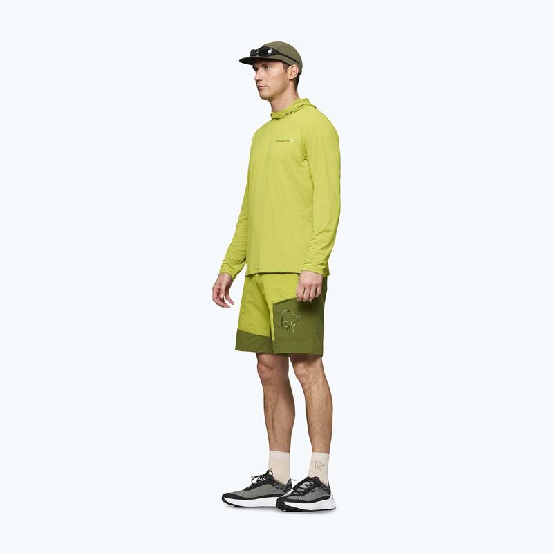 Pánska trekingová mikina NORRONA Femund Tech Hood golden lime 5