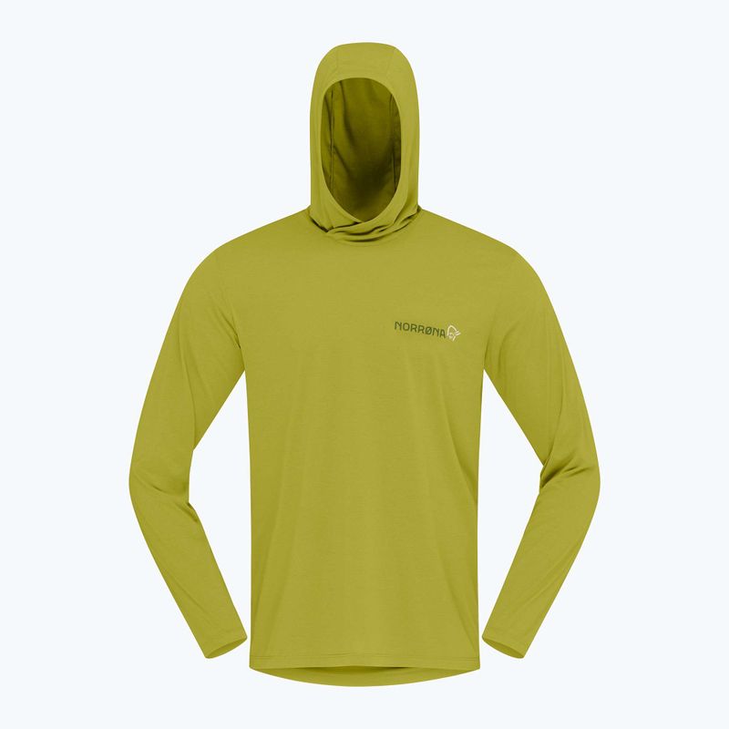 Pánska trekingová mikina NORRONA Femund Tech Hood golden lime 6