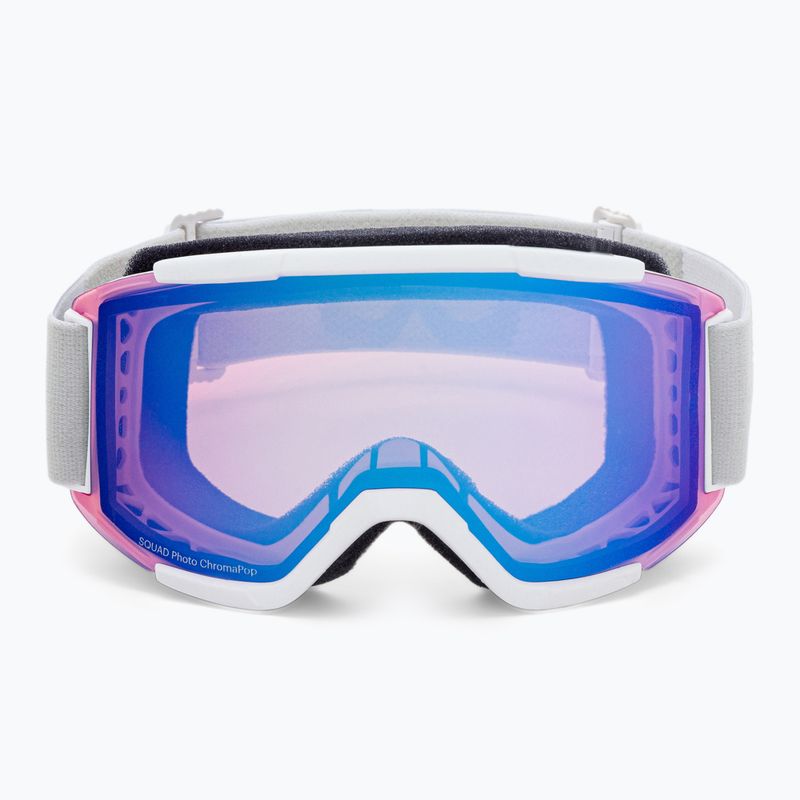 Lyžiarske okuliare Smith Squad white vapor/chromapop photochromic rose flash M668 2