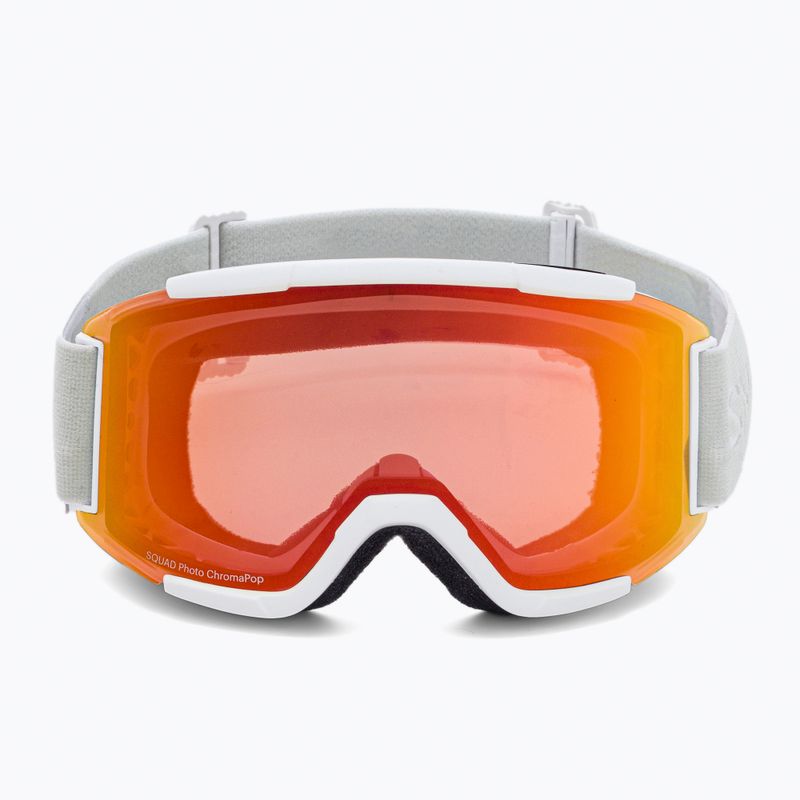 Lyžiarske okuliare Smith Squad white vapor/chromapop photochromic red mirror M668 2