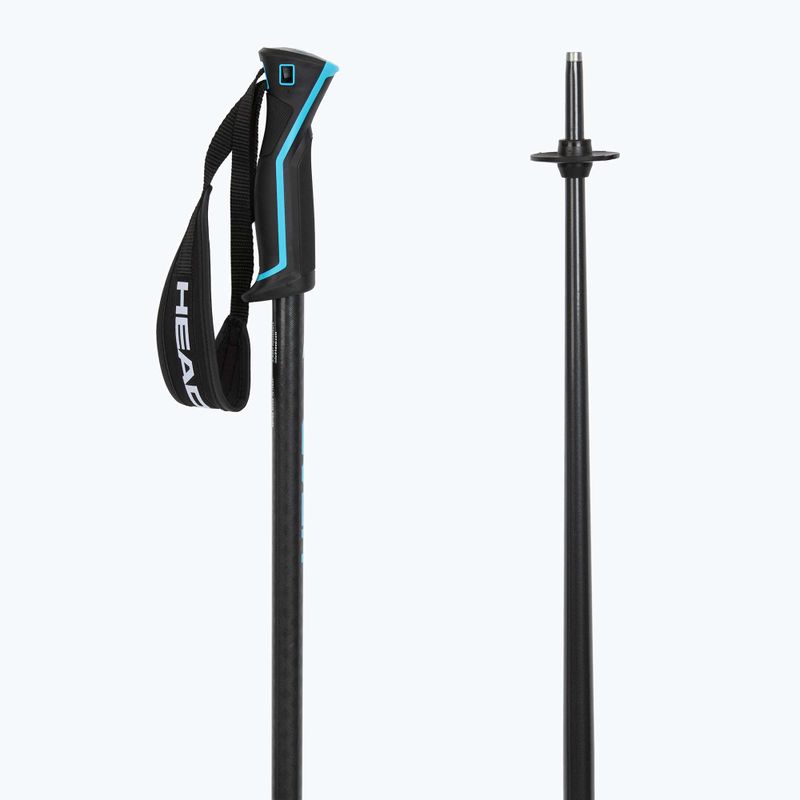 Lyžiarske palice HEAD Frontside carbon black/speed blue 3