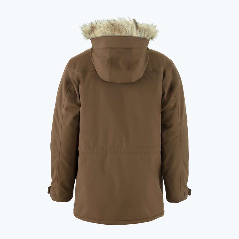 Pánska zimná bunda Fjällräven Nuuk Parka dark oak 2