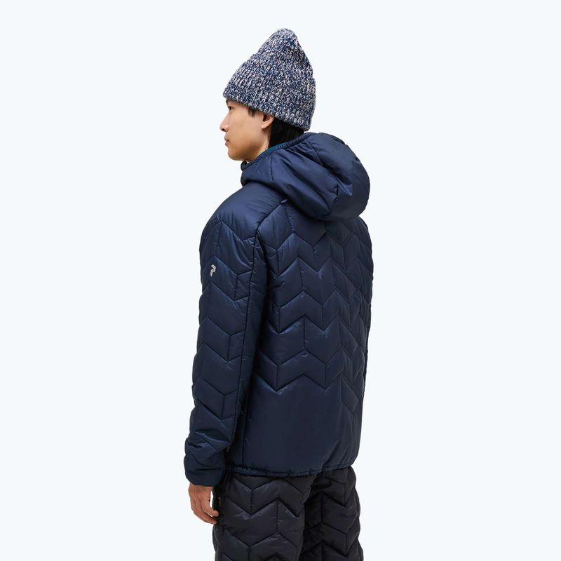 Pánska páperová bunda Peak Performance Elevate Liner Hood blue shadow 2