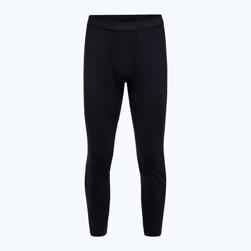 Pánske termo nohavice Peak Performance Magic 7/8 Johns Long Wool-Blend Baselayer black/black 3