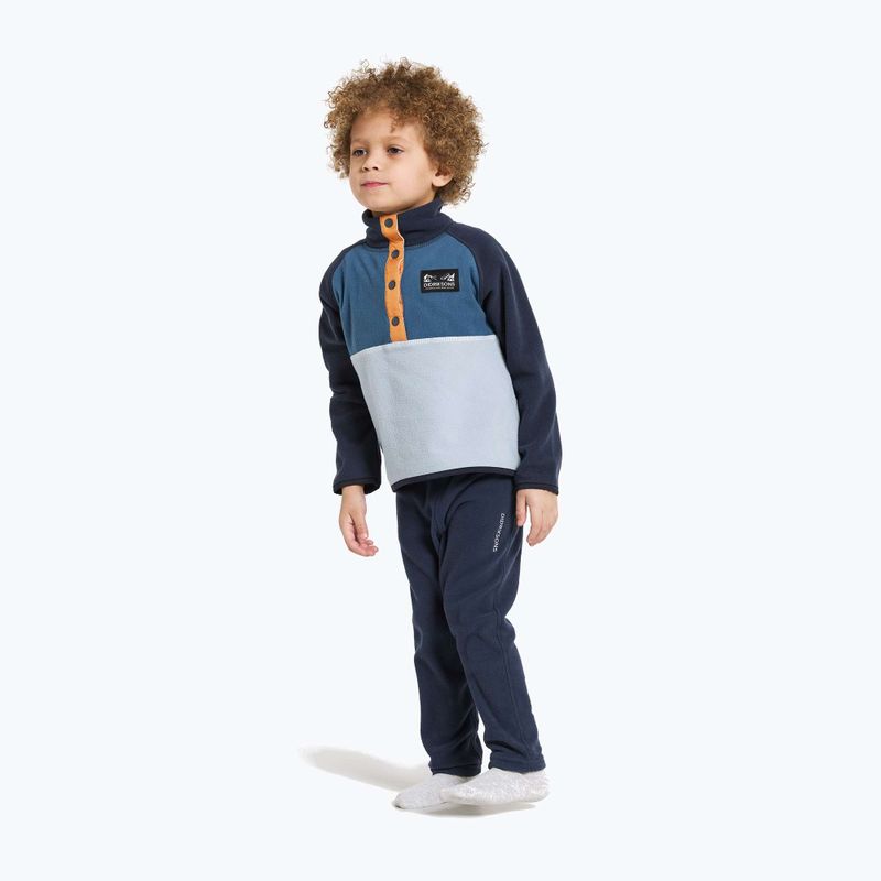 Detská fleecová mikina Didriksons Monte Half Button cloud blue 2