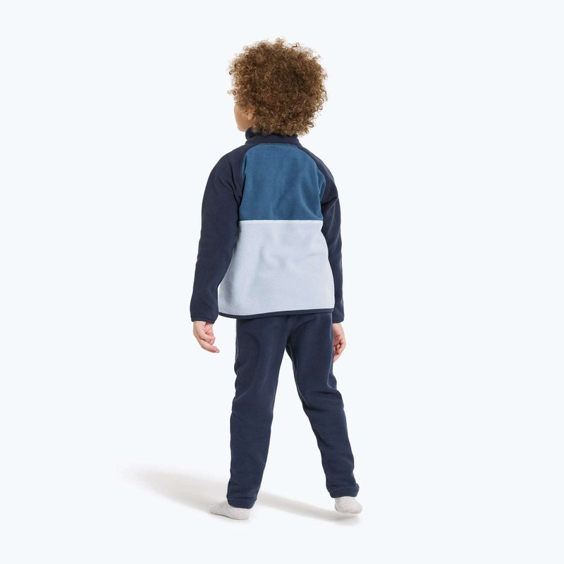 Detská fleecová mikina Didriksons Monte Half Button cloud blue 3