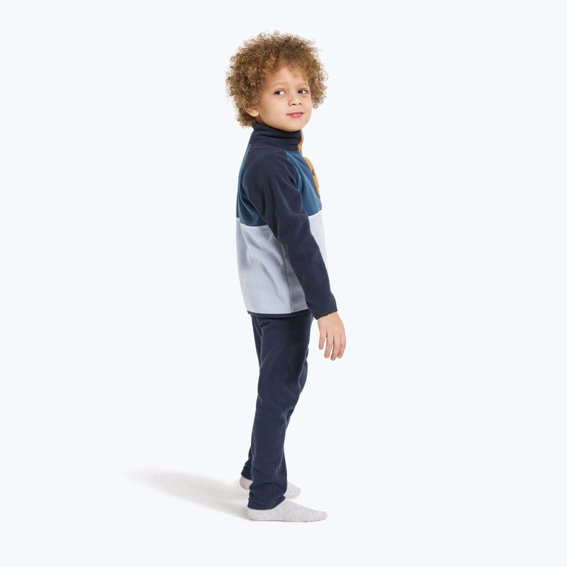 Detská fleecová mikina Didriksons Monte Half Button cloud blue 4