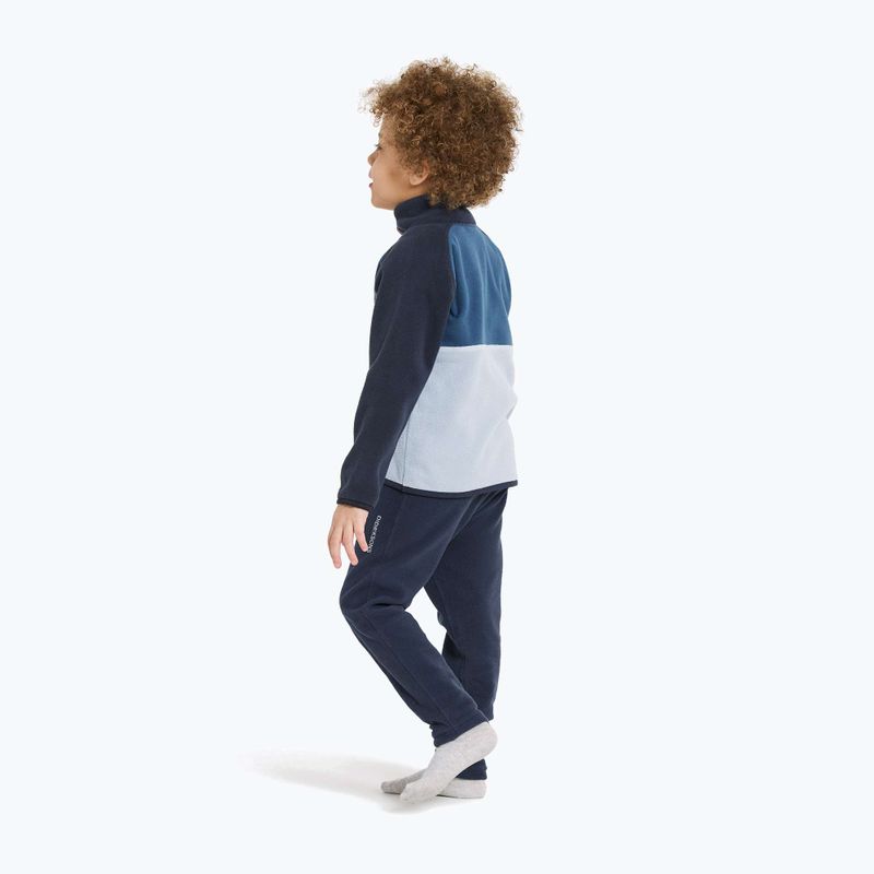 Detská fleecová mikina Didriksons Monte Half Button cloud blue 5