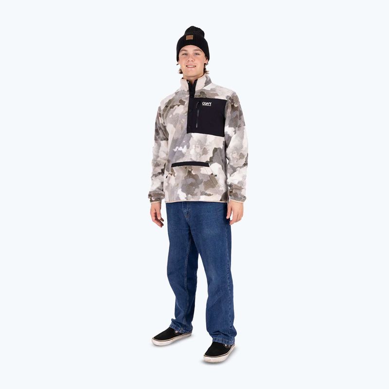 Pánska mikina Colourwear Snap Pile water camo 2
