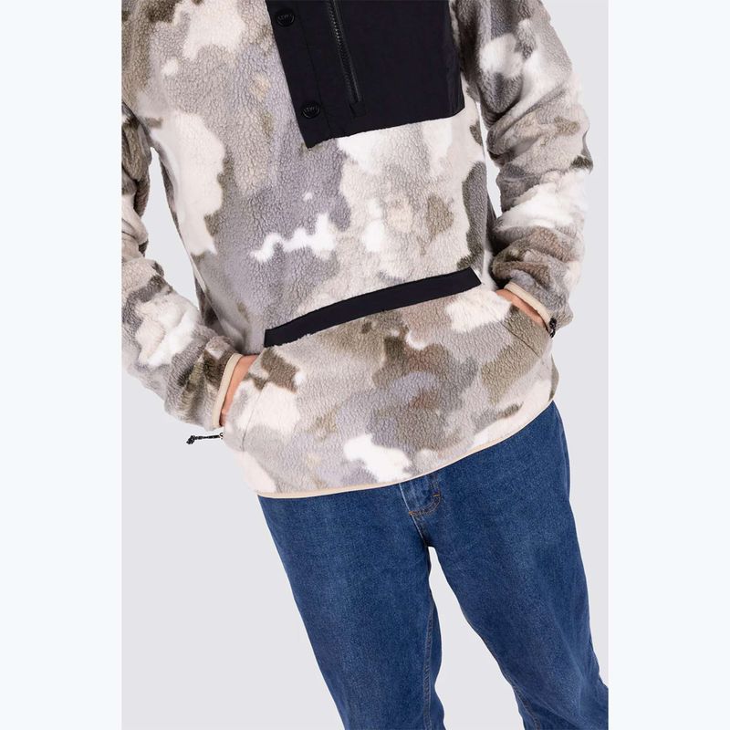 Pánska mikina Colourwear Snap Pile water camo 6