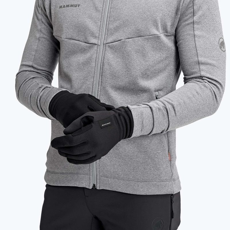 Trekingové rukavice Mammut Fleece Pro čierne 5