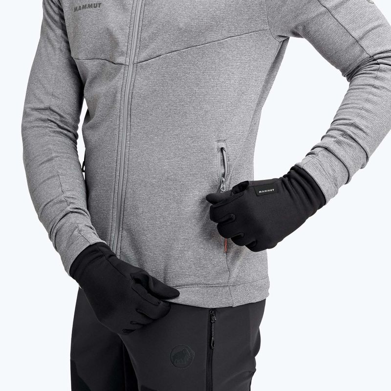 Trekingové rukavice Mammut Fleece Pro čierne 6
