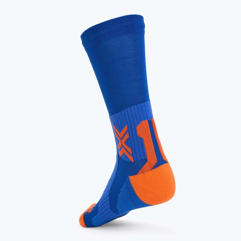 Ponožky X-Socks Run Perform Warm Crew twyce blue/orange 2