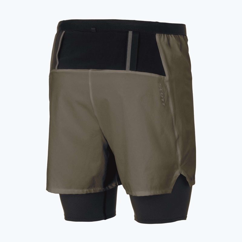 Pánske bežecké šortky SCOTT Hybrid Endurance Tech wood grey/black 2
