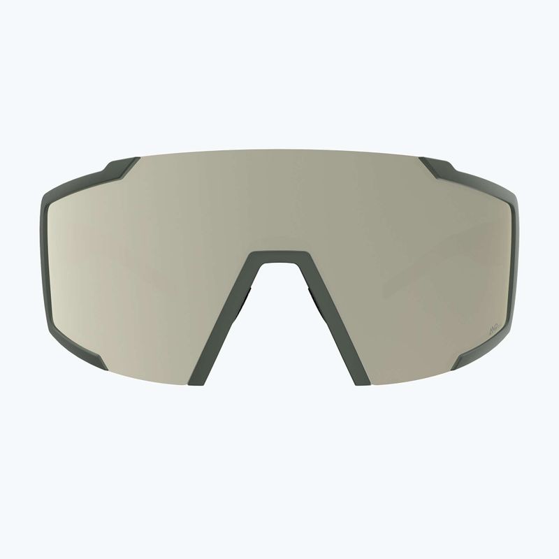 Slnečné okuliare SCOTT Shield khaki green/amp white chrome 2