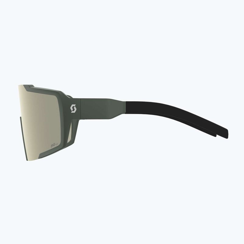 Slnečné okuliare SCOTT Shield khaki green/amp white chrome 3