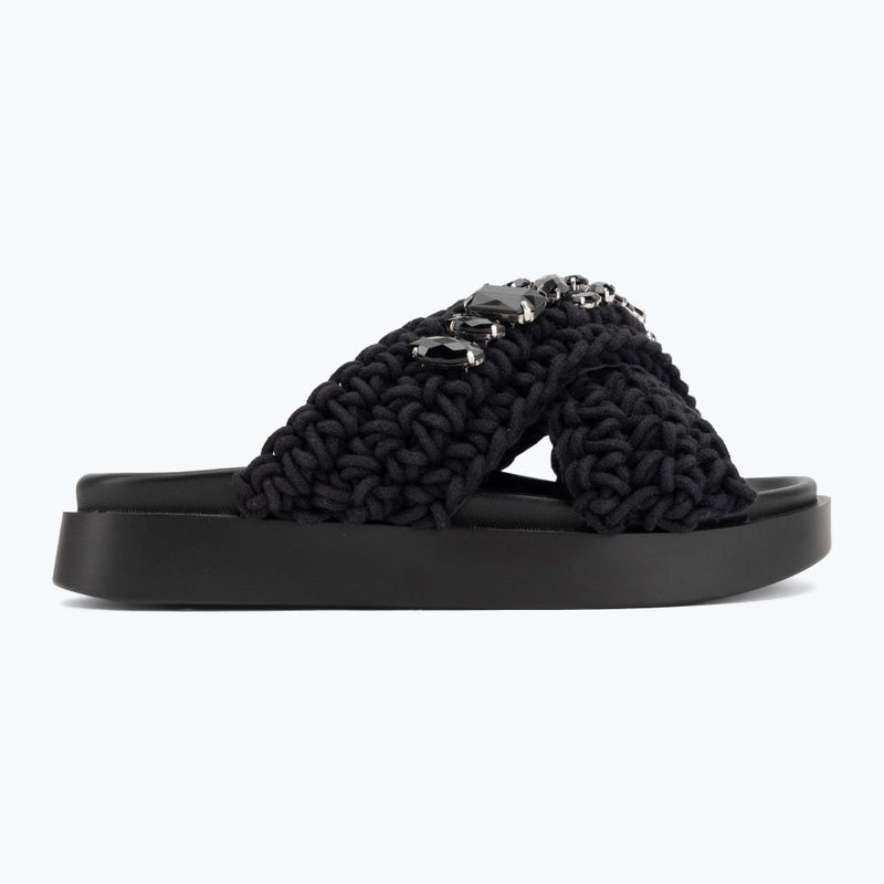 Dámske šľapky INUIKII Woven Stones black 2