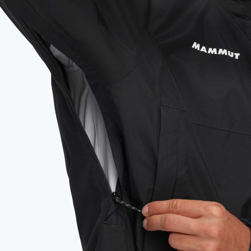 Pánska bunda do dažďa Mammut Treeline HS Hooded black 6