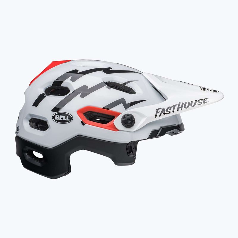Cyklistická prilba Bell FF Super DH MIPS Spherical fasthouse matte gloss black/white 3