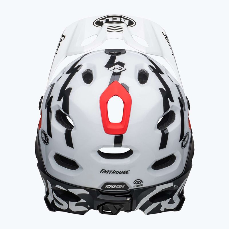 Cyklistická prilba Bell FF Super DH MIPS Spherical fasthouse matte gloss black/white 4