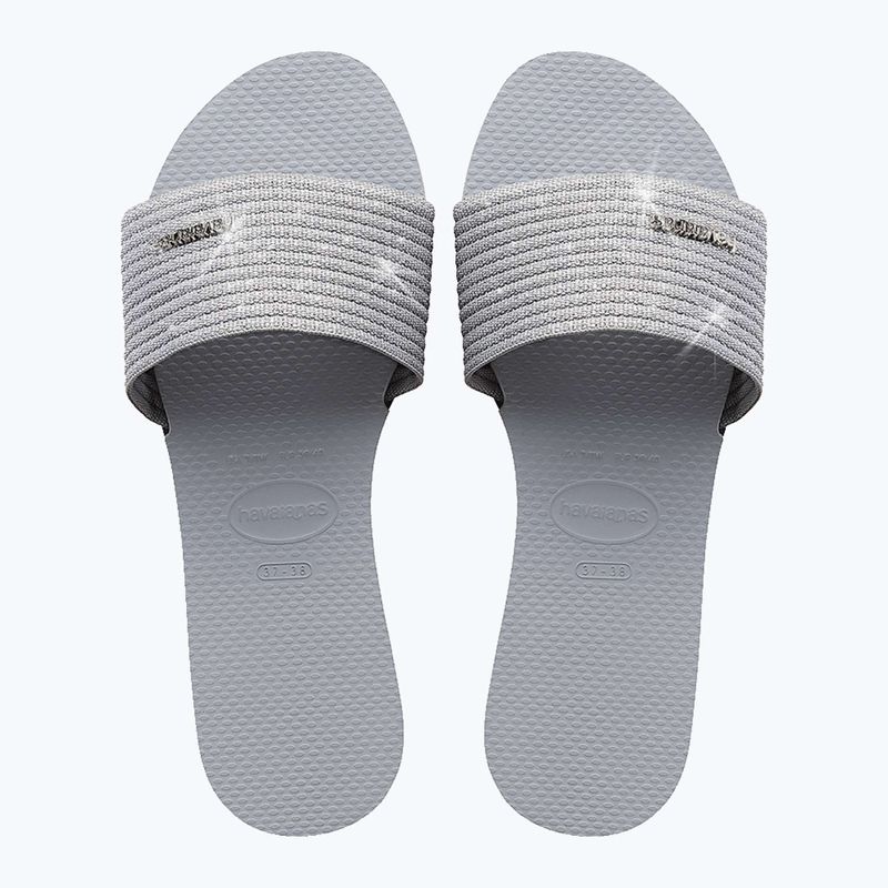 Dámske žabky Havaianas You Malta Metallic ice grey 11