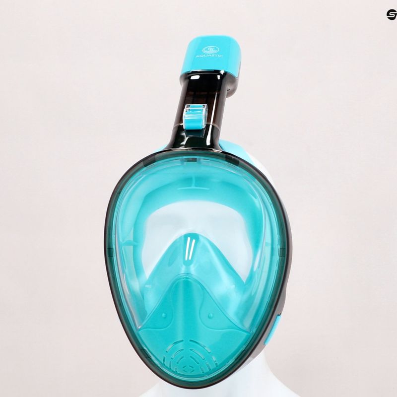 Celotvárová maska na šnorchlovanie AQUASTIC modrá SMA-01SN 13