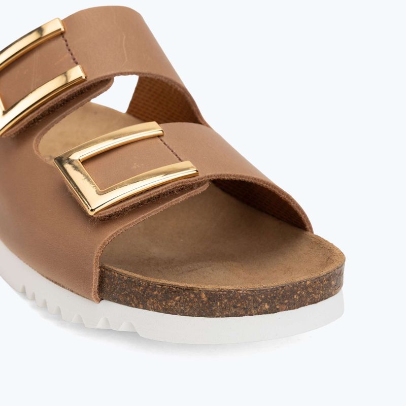 Dámske šľapky Scholl Montery 2 Straps Ad Med cognac 7