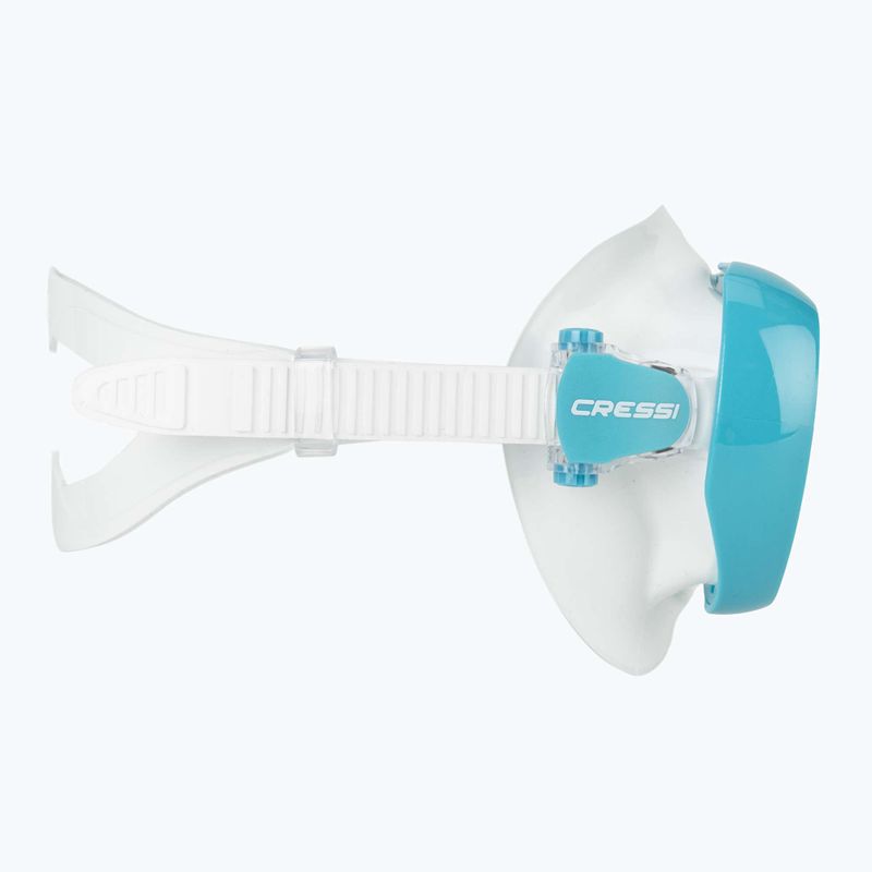 Dámska potápačská maska Cressi Honey 420 UV white/aquamarine/blue/orange 3