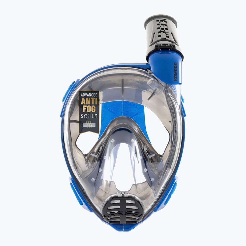 Celotvárová maska na šnorchlovanie Cressi Komodo Full Face blue/black 4