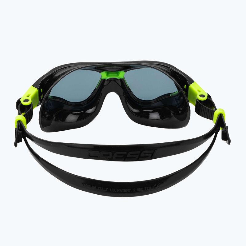 Plavecké okuliare Cressi Cobra black/black/lime smoked 4