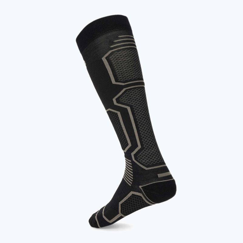 Lyžiarske ponožky Mico Medium Weight Warm Control Ski black grey 2