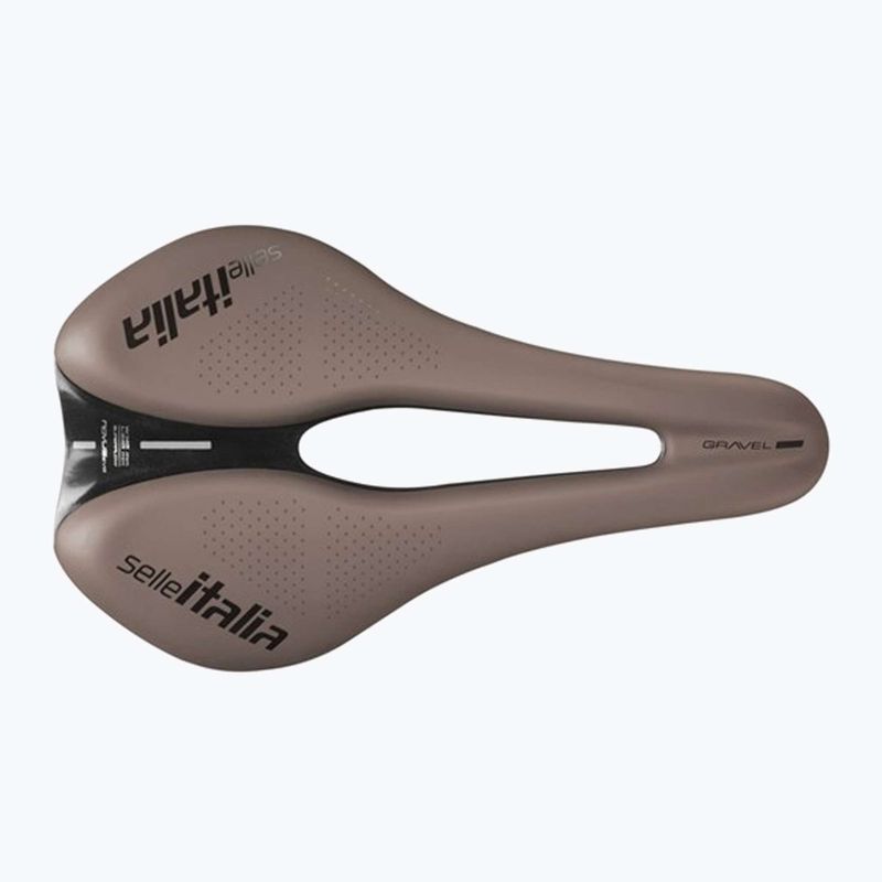 Sedlo na bicykel Selle Italia Novus Boost Evo Gravel TM, Superflow, Manganese Rail, Soft-Trek brown 3