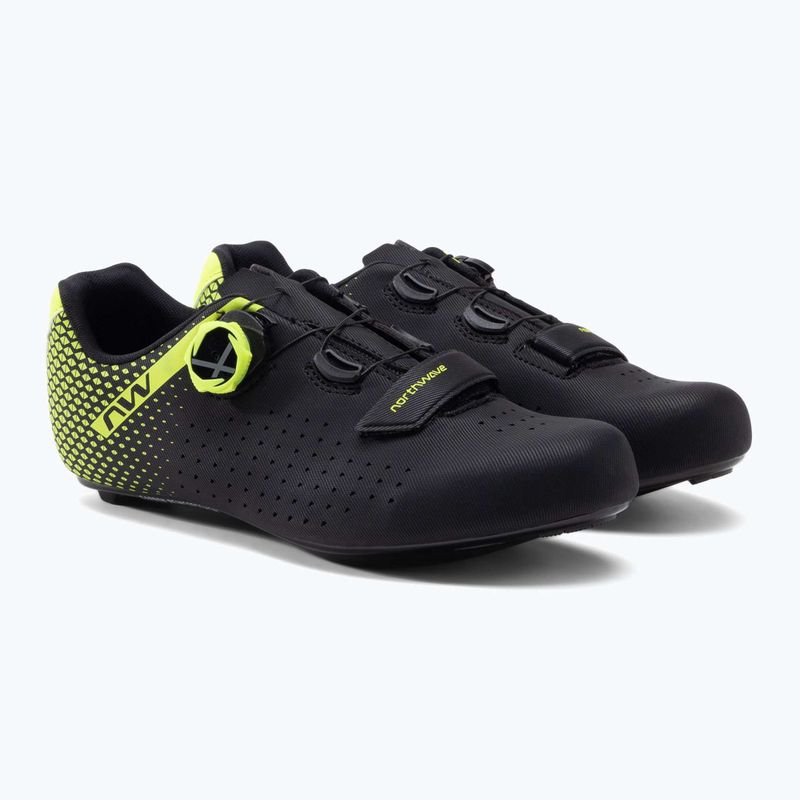 Northwave Core Plus 2 pánska cestná obuv black/yellow 80211012 5