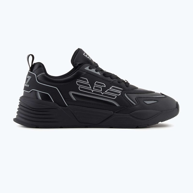 Topánky EA7 Emporio Armani Ace Runner Special triple black / silver 8