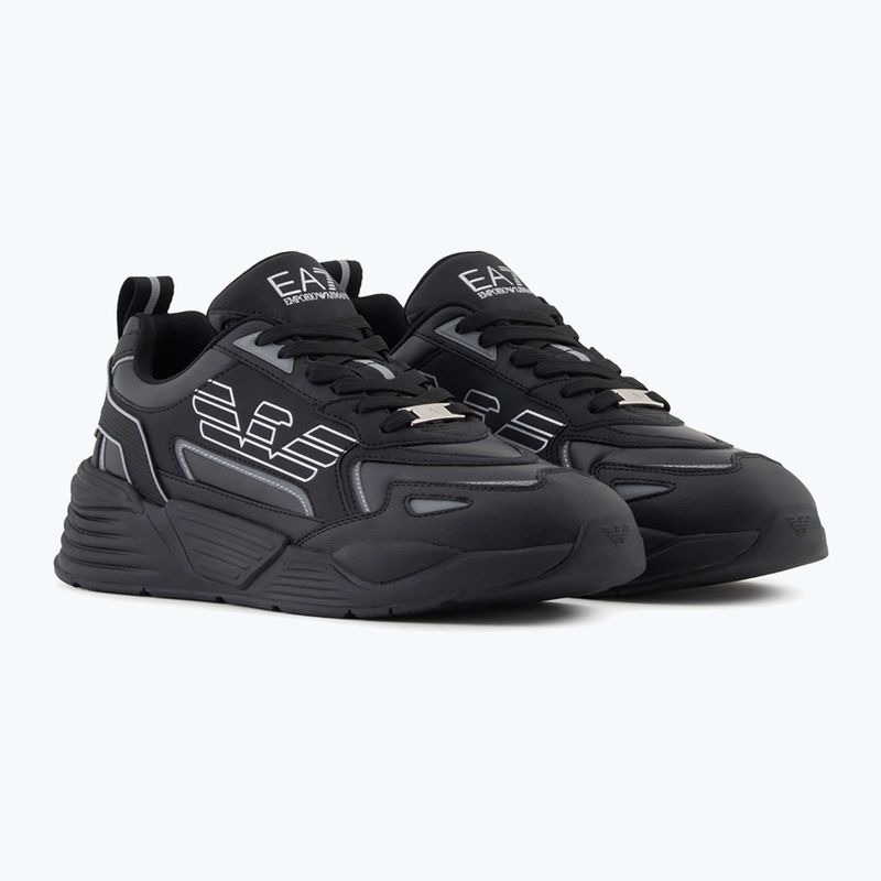 Topánky EA7 Emporio Armani Ace Runner Special triple black / silver 9