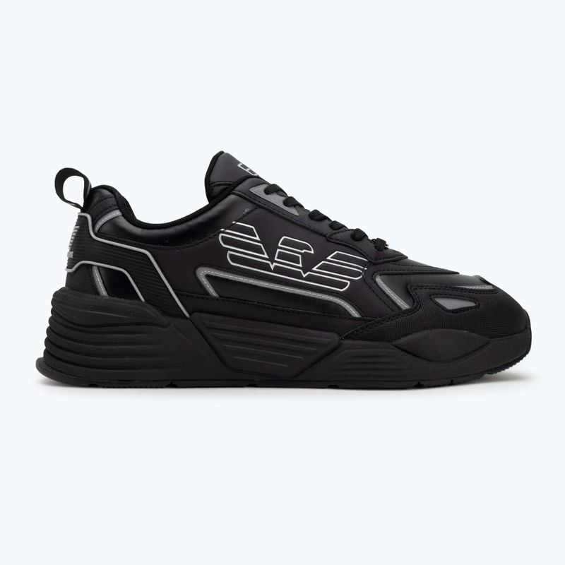 Topánky EA7 Emporio Armani Ace Runner Special triple black / silver 2